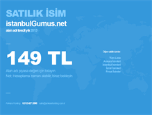Tablet Screenshot of istanbulgumus.net